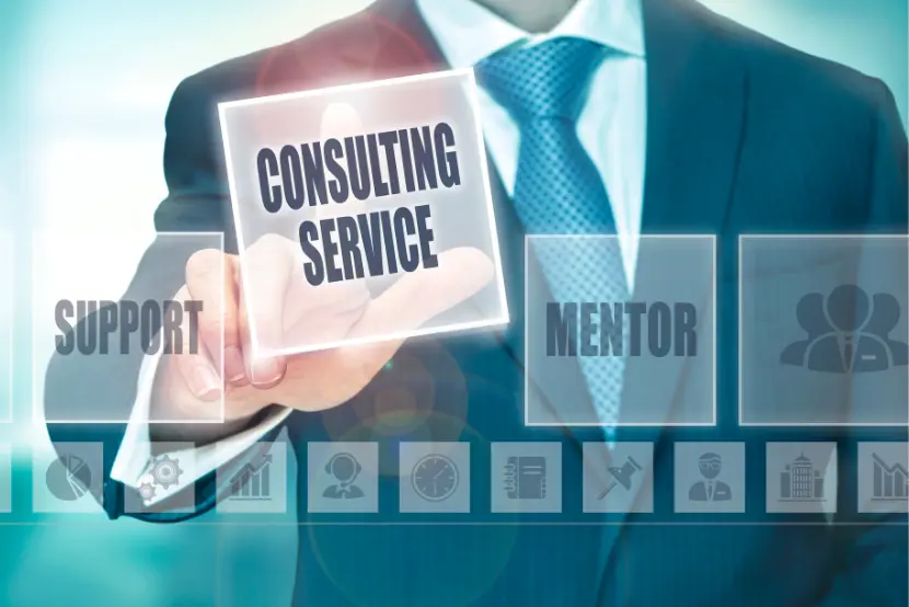 Expert advisor guiding both employer and job seeker – representing dual-sided recruitment mentoring.
