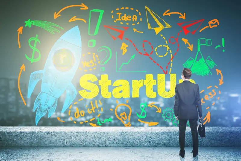 Professional analyzing a startup launchpad symbolizing early-stage growth and hiring